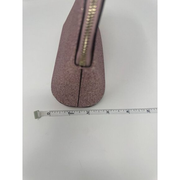 KATE SPADE Rose Gold/Pink and Gold Glitter Domed Cosmetic Bag Set of 2 - Picture 8 of 10